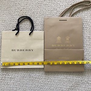 2 Burberry shopping bags